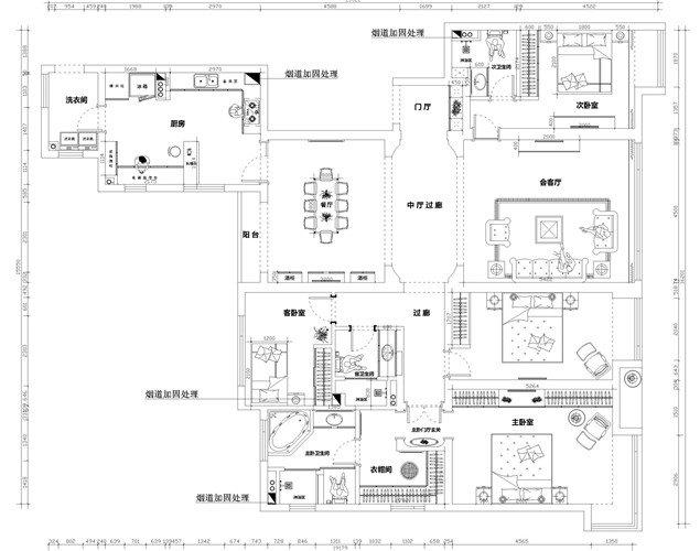 設(shè)計(jì)九部-石浩然-御景新世界-242㎡-現(xiàn)代風(fēng)格-平面布置圖.jpg