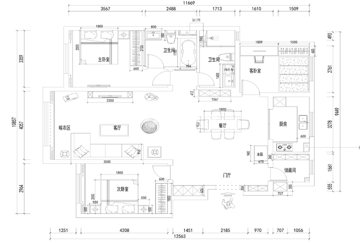 保利茉莉公館-130平-現(xiàn)代風(fēng)格-平面圖.jpg