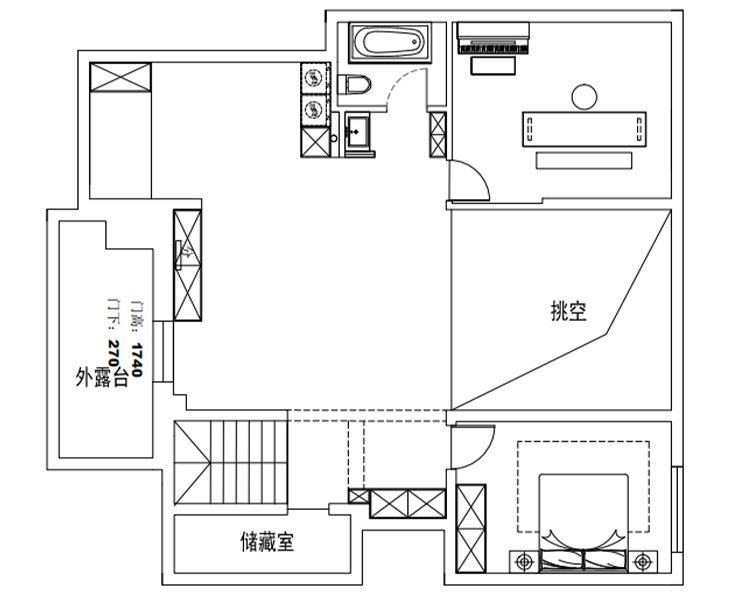 設計2部-肖婷婷-華潤公園九里-256平-現代輕奢-二層平面布置圖.jpg